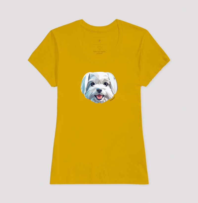 Camiseta Maltês - Coleção Geoma