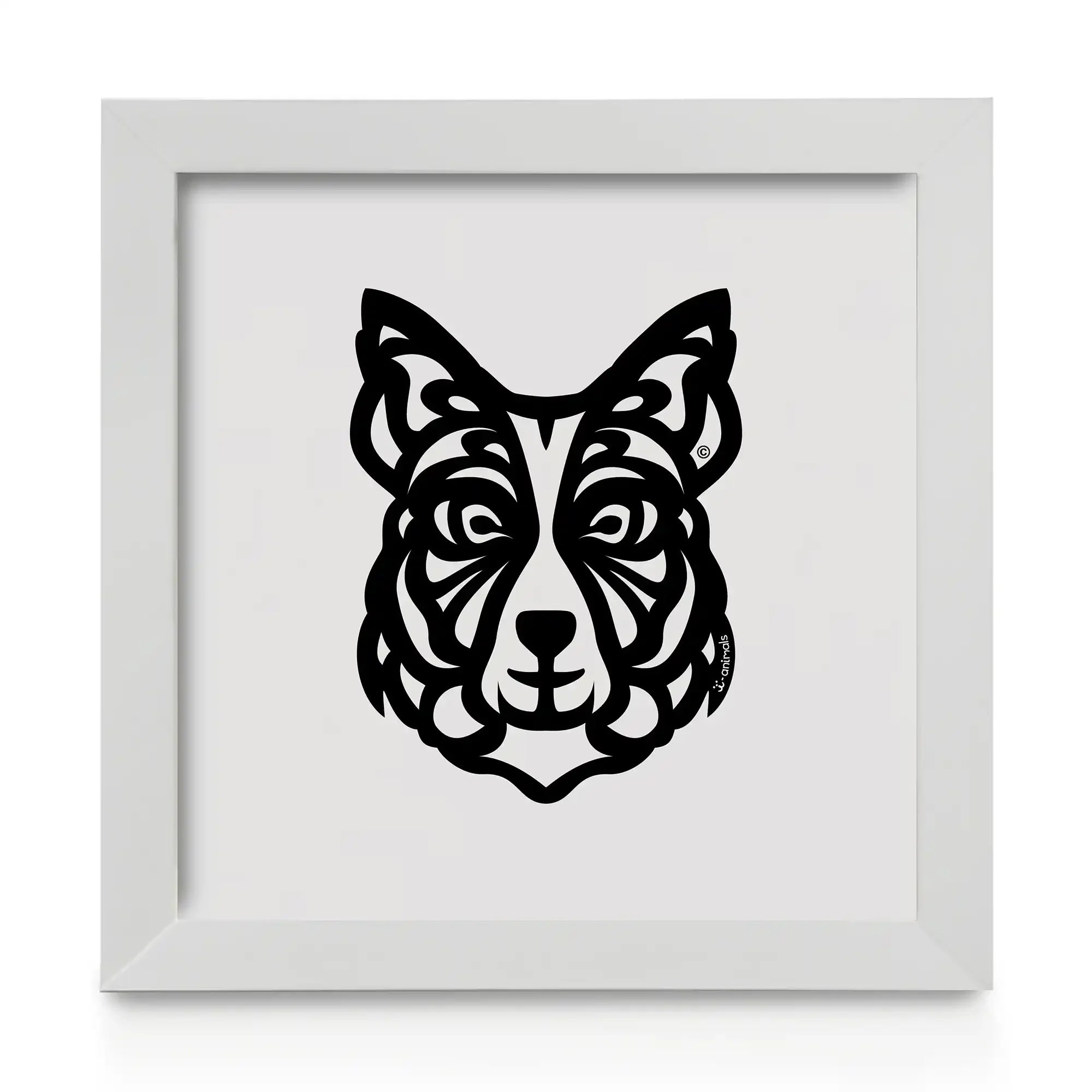 Quadro decorativo Border Collie - Tribal