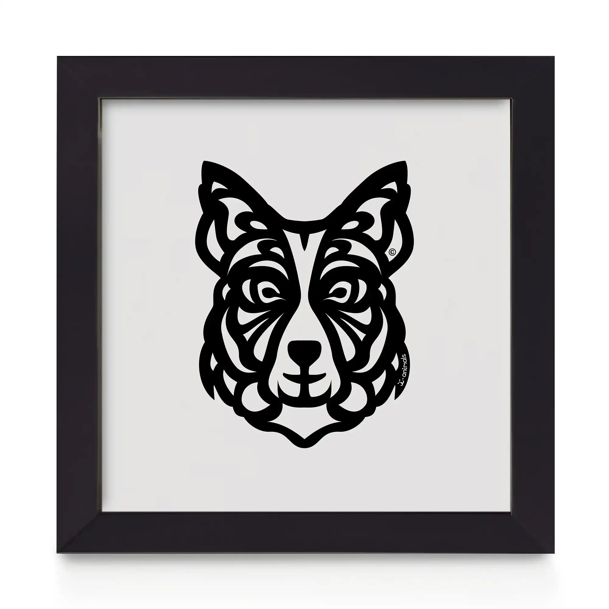 Quadro decorativo Border Collie - Tribal
