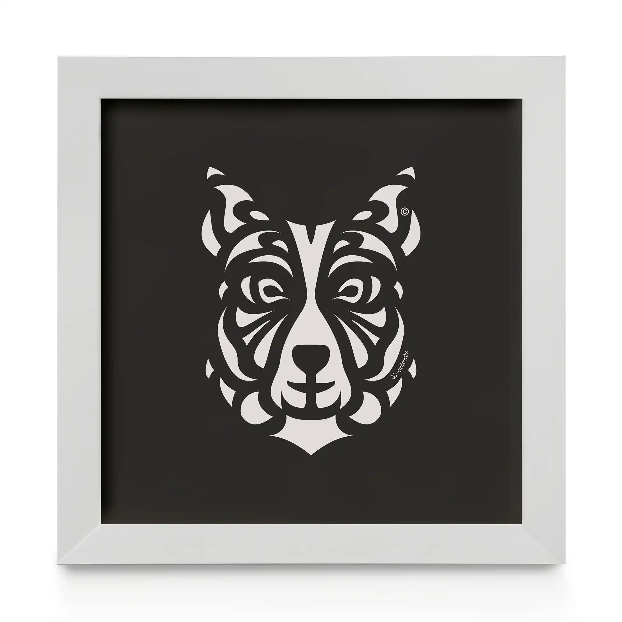 Quadro decorativo Border Collie - Tribal