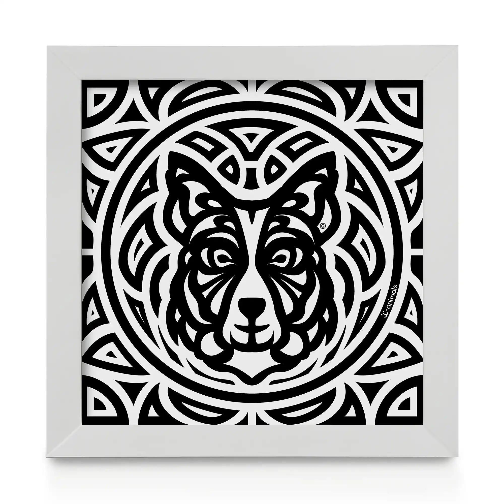 Quadro decorativo Border Collie - Total - Tribal