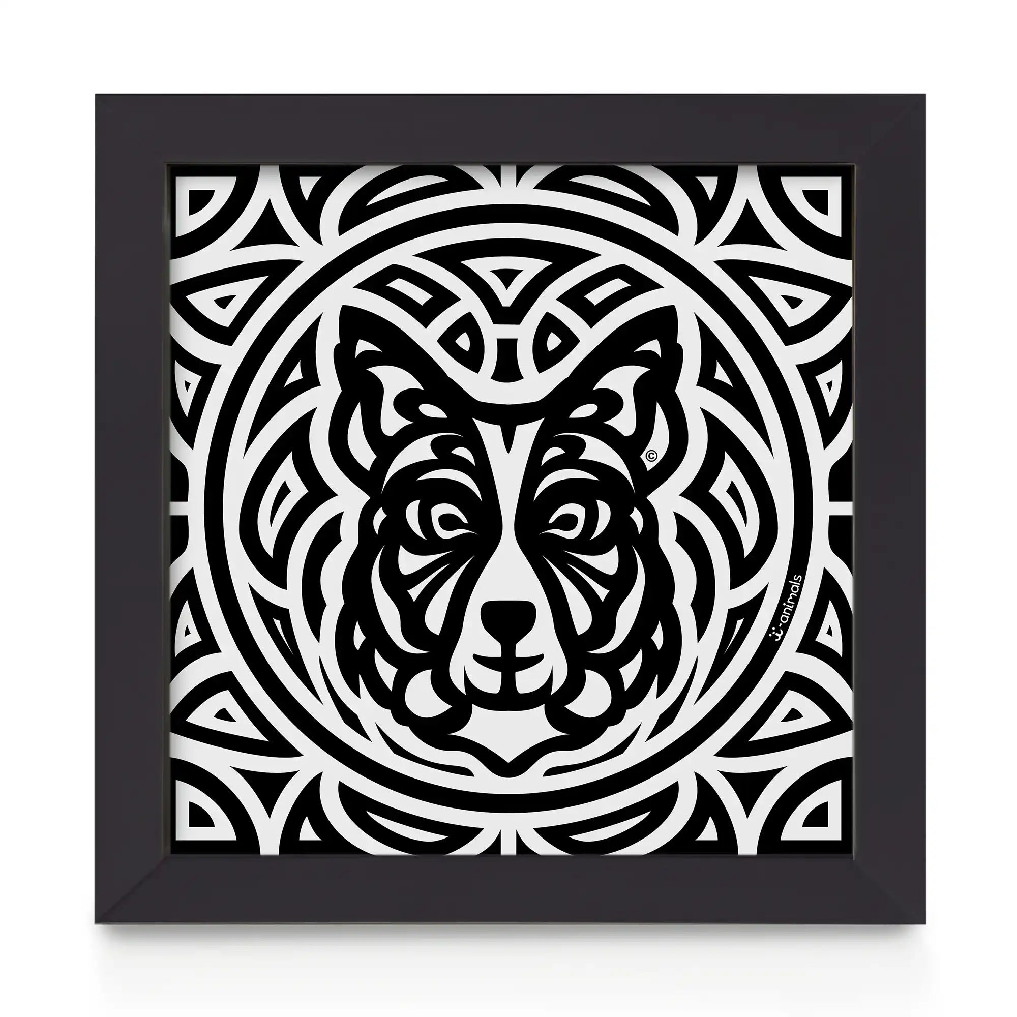 Quadro decorativo Border Collie - Total - Tribal
