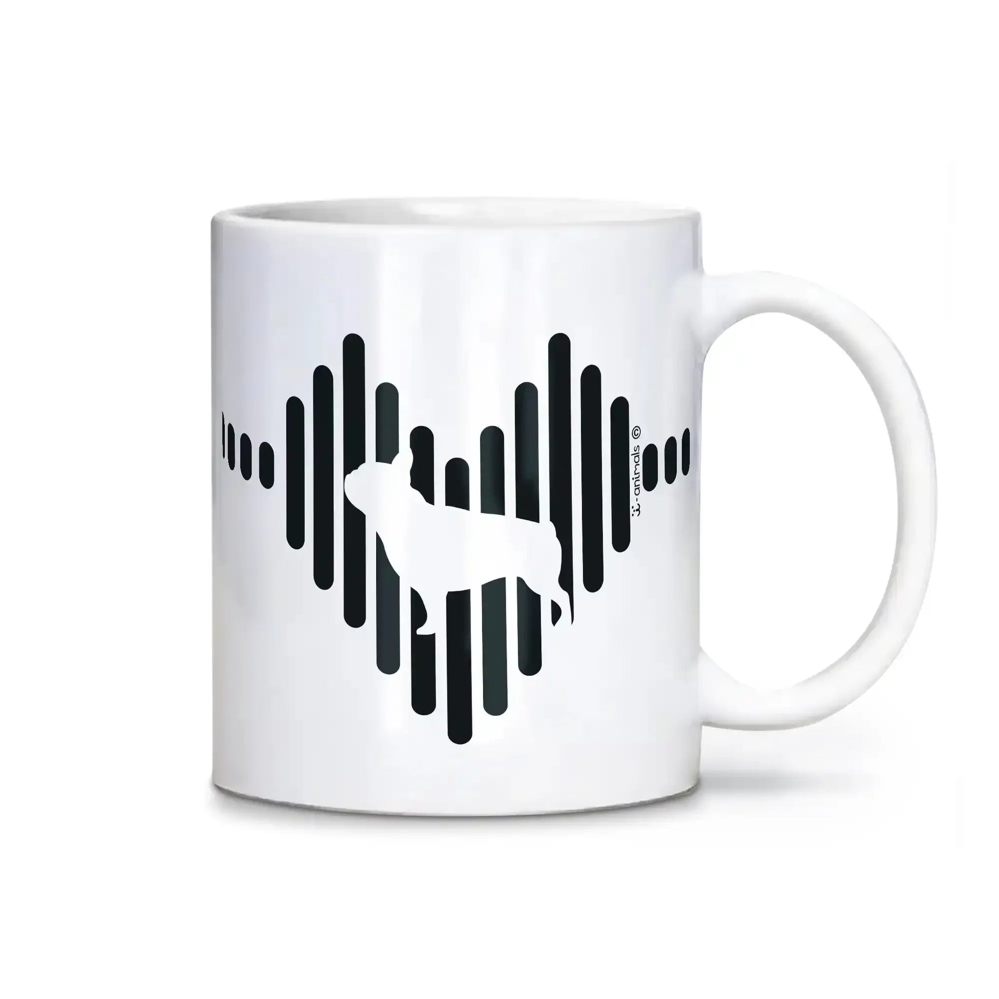 Caneca Buldogue Francês - Coração i-animals