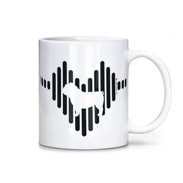 Caneca Buldogue Inglês - Coração i-animals