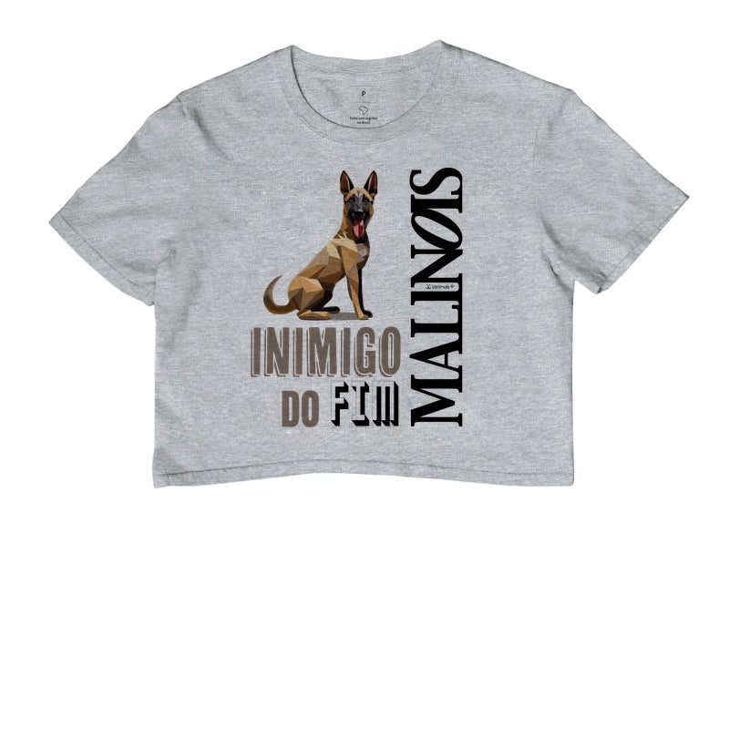 Camiseta Cropped Malinois Inimigo do Fim - Essência