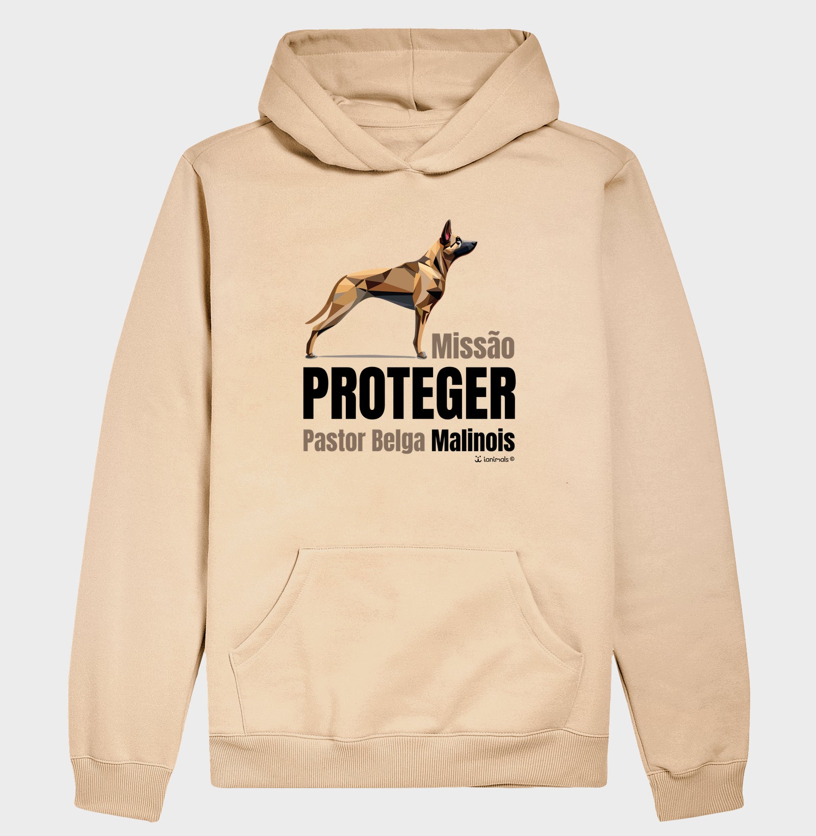 Moletom com Capuz Malinois Missão  Proteger - Essência