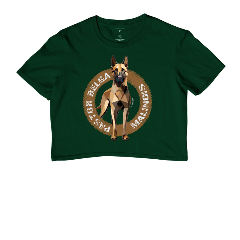 Camiseta Cropped Malinois Raça - Geoma