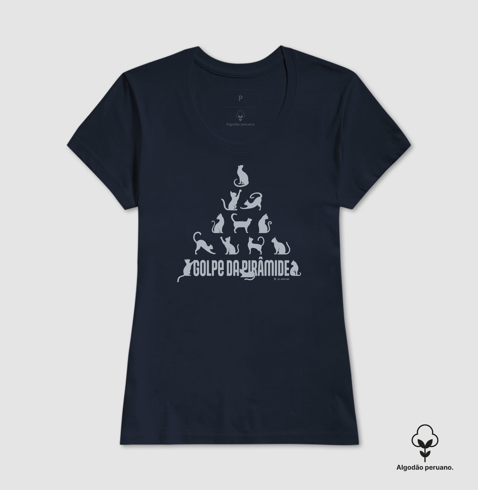 Camiseta “INCA SOFT” Gato, Golpe da Pirâmide - Coleção AFETO