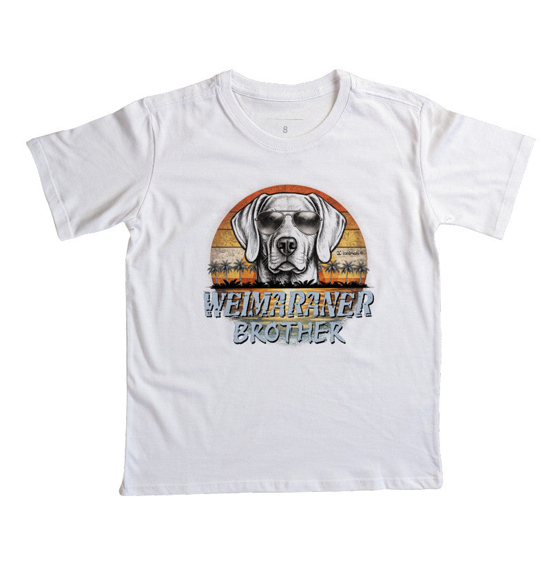 Camiseta Weimaraner Infantil BROTHER Sunset Vintage - Família