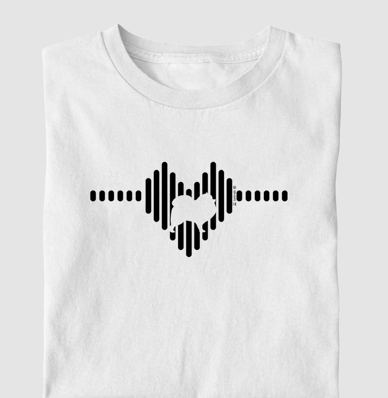 Camiseta Spitz Alemão - Coleção Coração