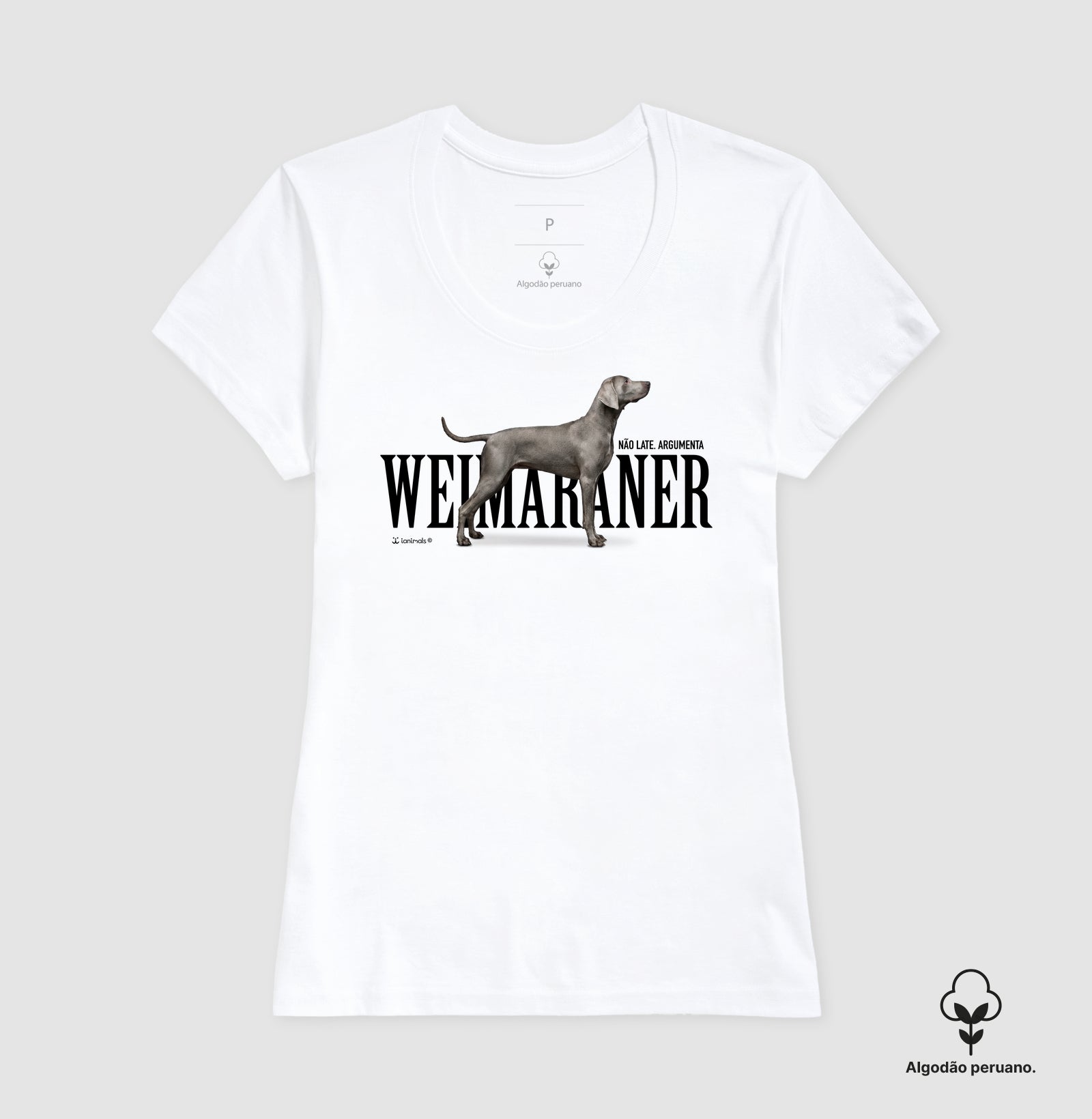 Camiseta INCA SOFT Weimaraner Não Late, Argumenta - Essência