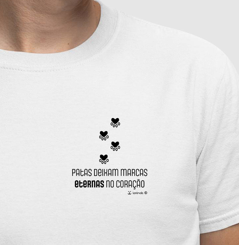 Camiseta Patas Deixam Marcas - Coleção Afeto
