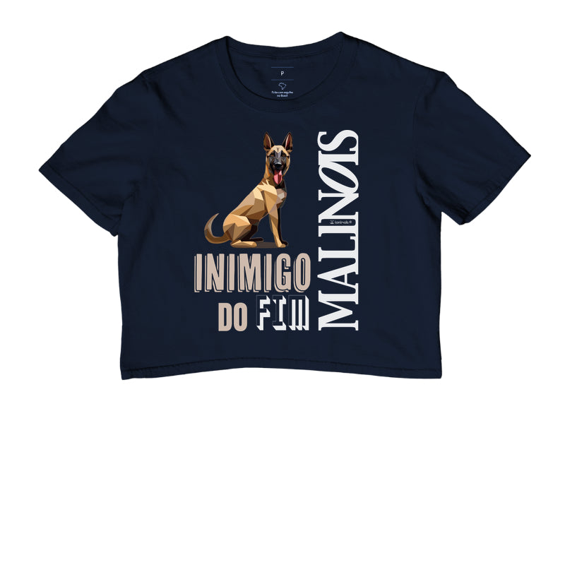 Camiseta Cropped Malinois Inimigo do Fim - Essência