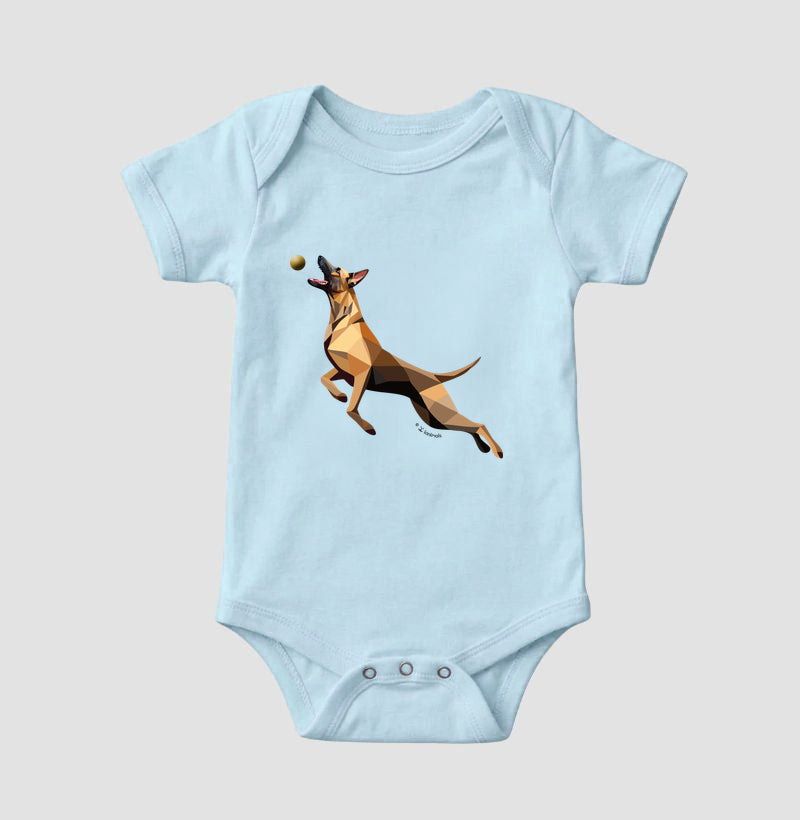 Body Infantil Malinois O Pulo - Perfil/Geoma