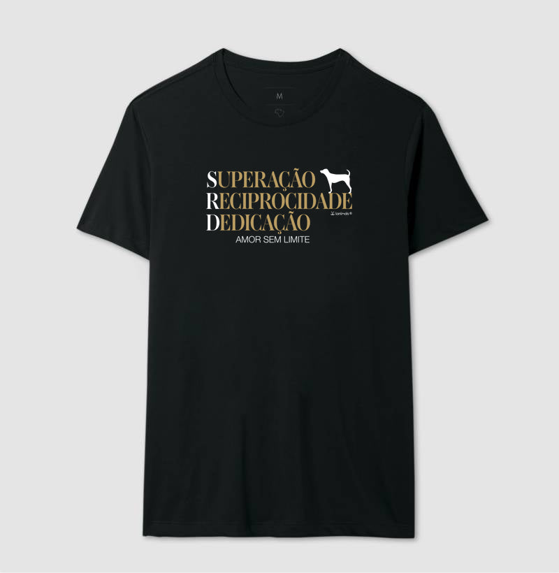 Camiseta SRD - Superação Reciprocidade Dedicação - Essência