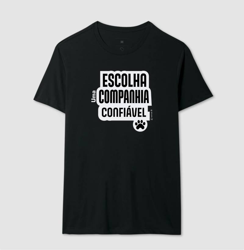 Camiseta Escolha uma Companhia Confiável - Coleção Afeto