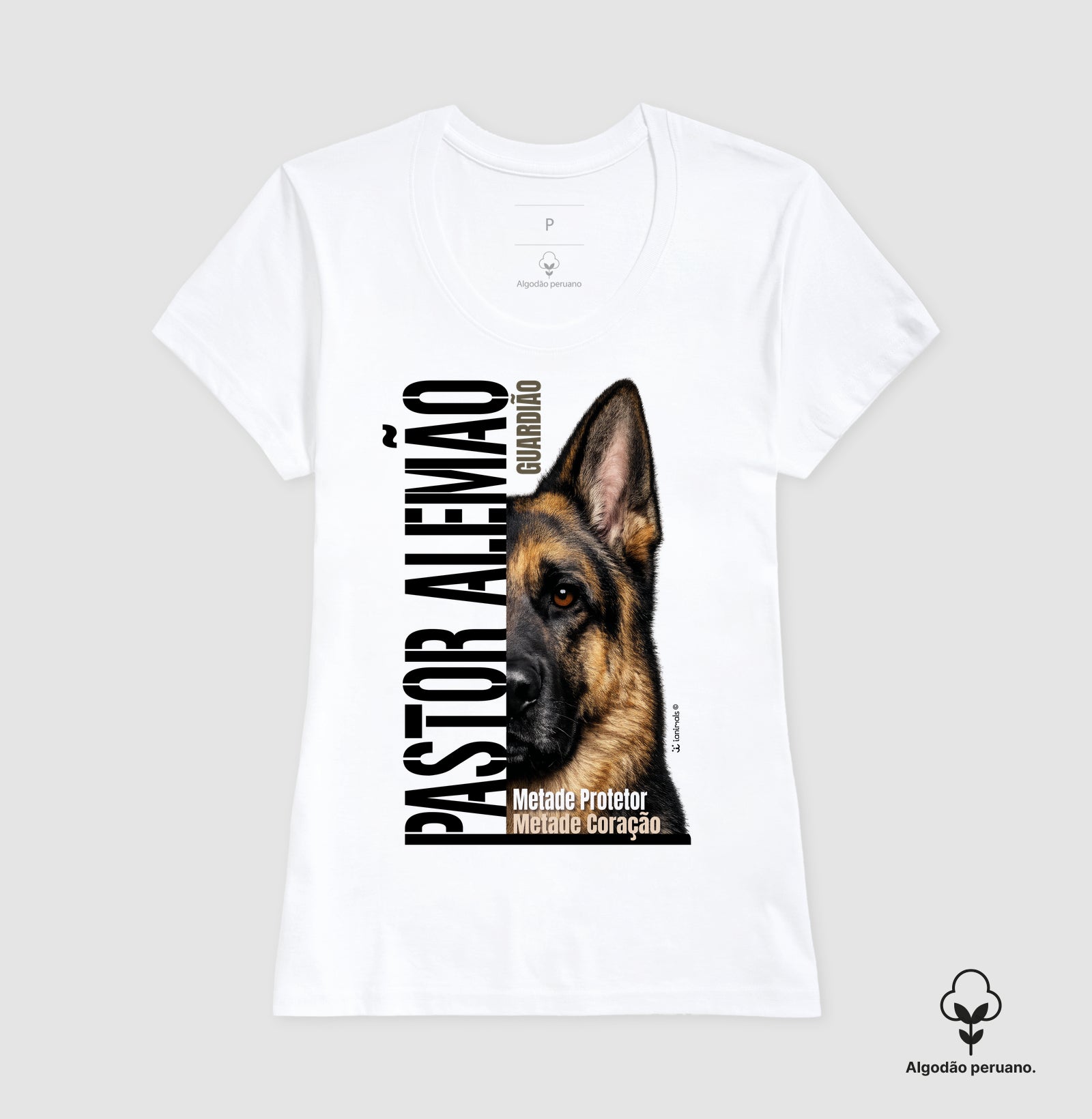 Camiseta INCA SOFT Pastor Alemão Metade Protetor - Essência