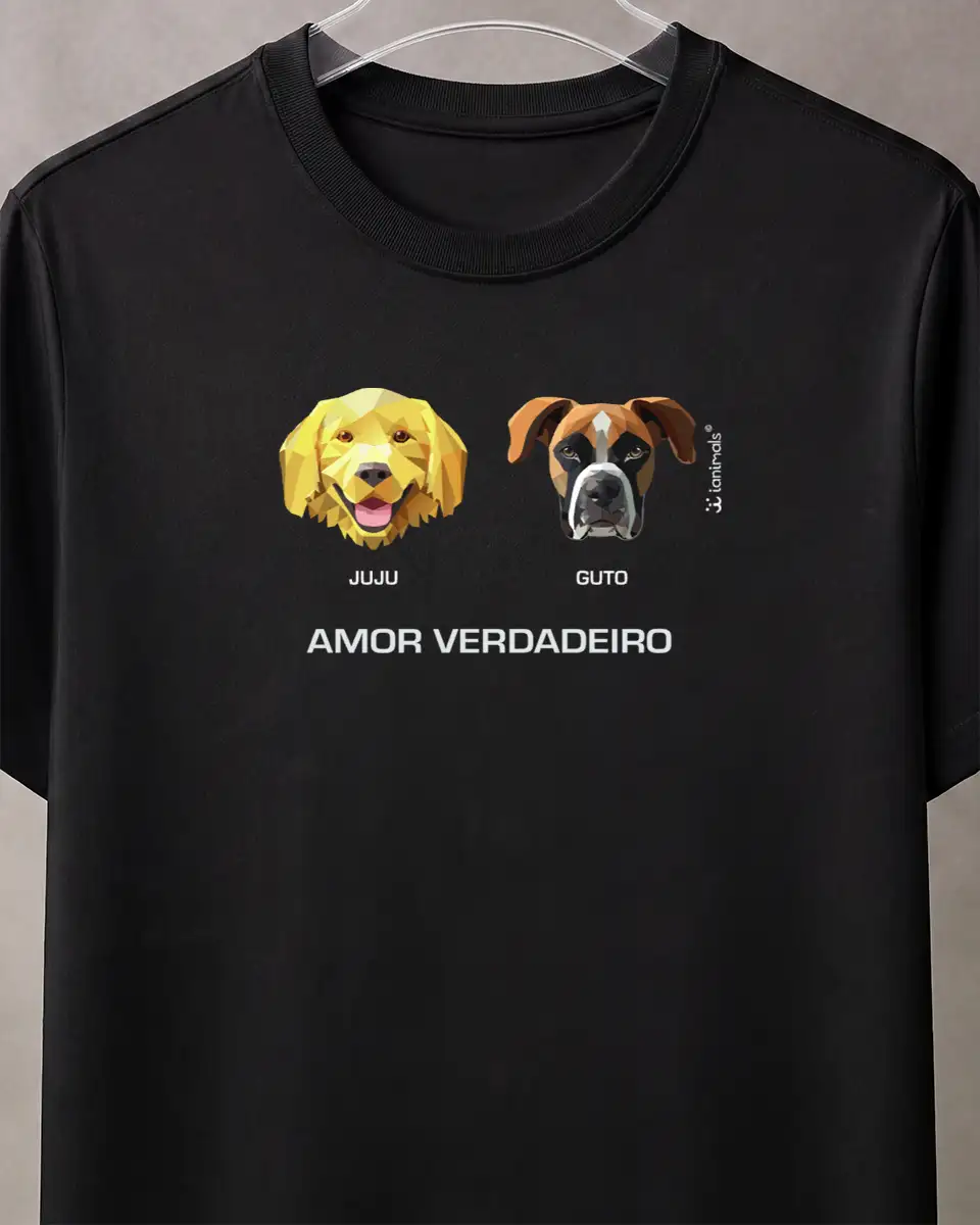 Camiseta Geoma de 1 a 9 Cães  - Personalizada