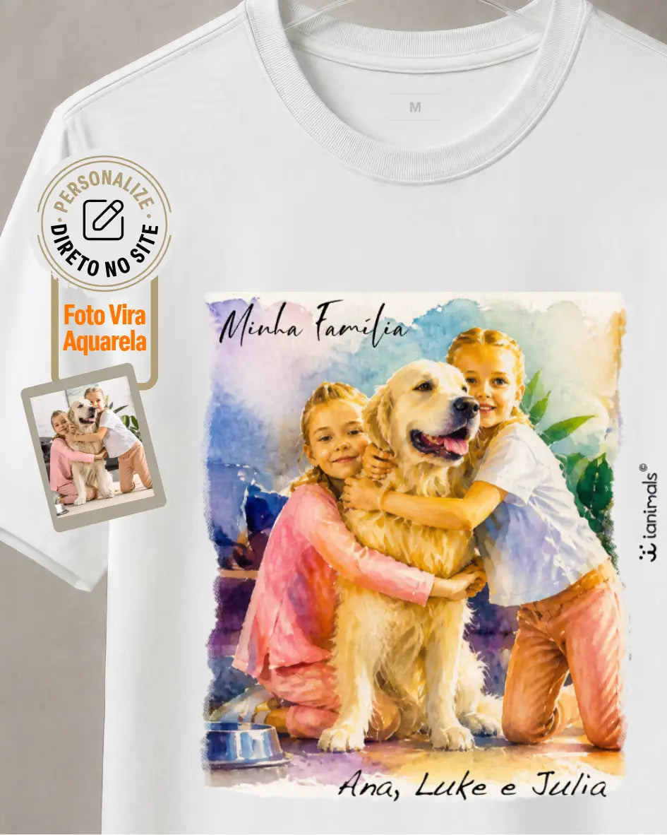 Camiseta Aquarela - Personalizada