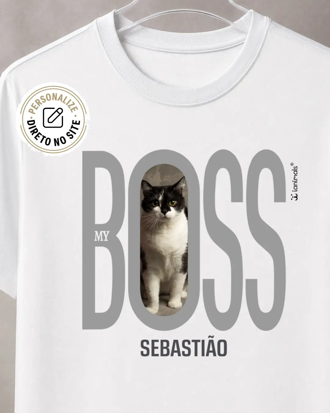 Camiseta My Pet My Boss - Personalizada iAnimals