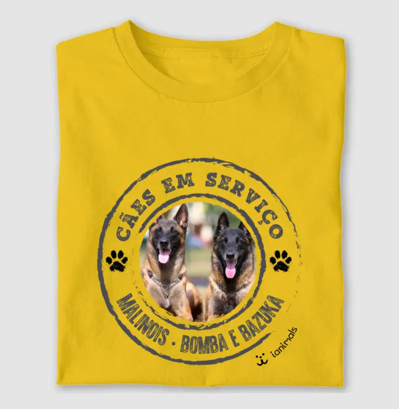 Camiseta Cão de Serviço - Personalizada