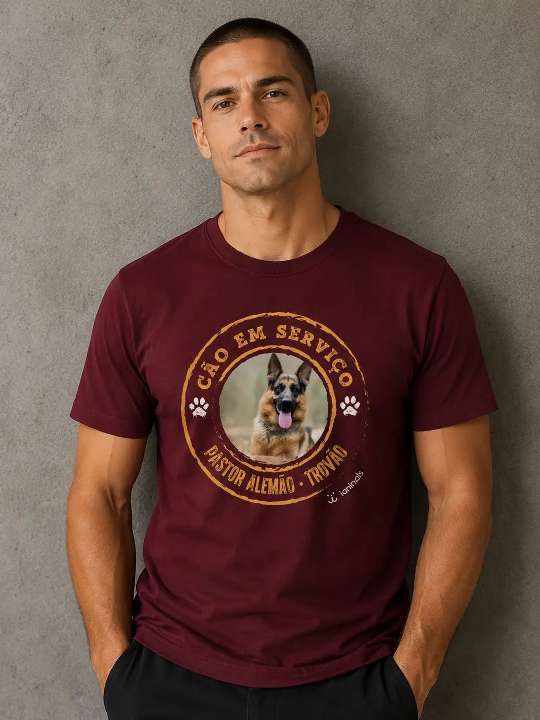 Camiseta Cão de Serviço - Personalizada