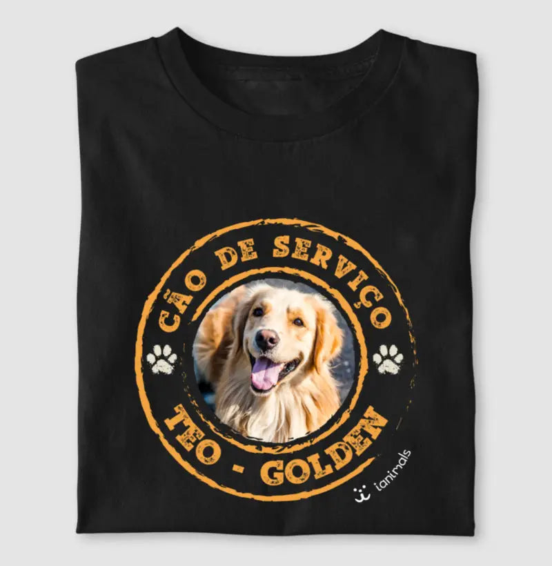 Camiseta Cão de Serviço - Personalizada