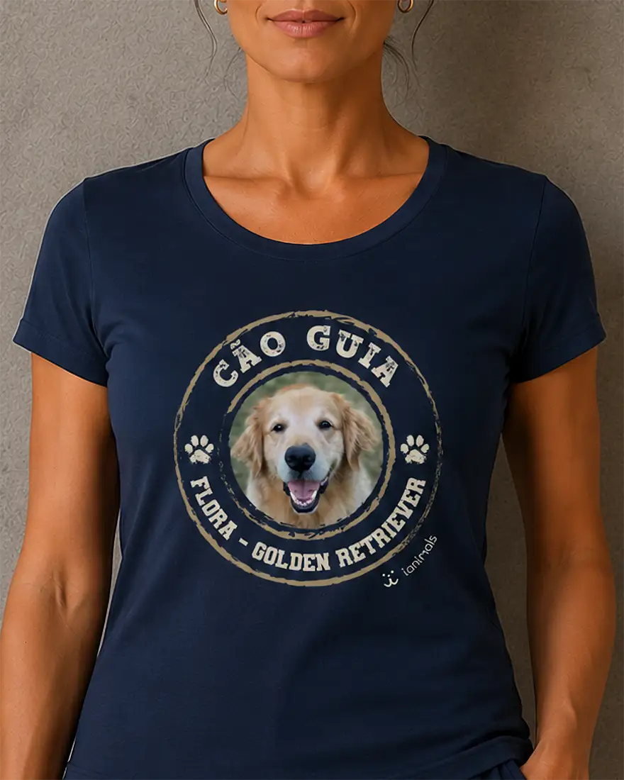 Camiseta Cão de Serviço - Personalizada