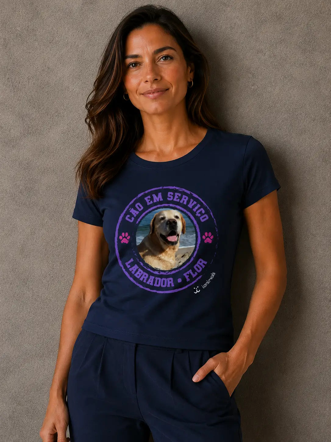 Camiseta Cão de Serviço - Personalizada