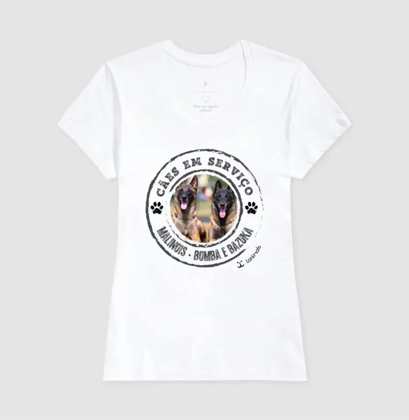 Camiseta Cão de Serviço - Personalizada