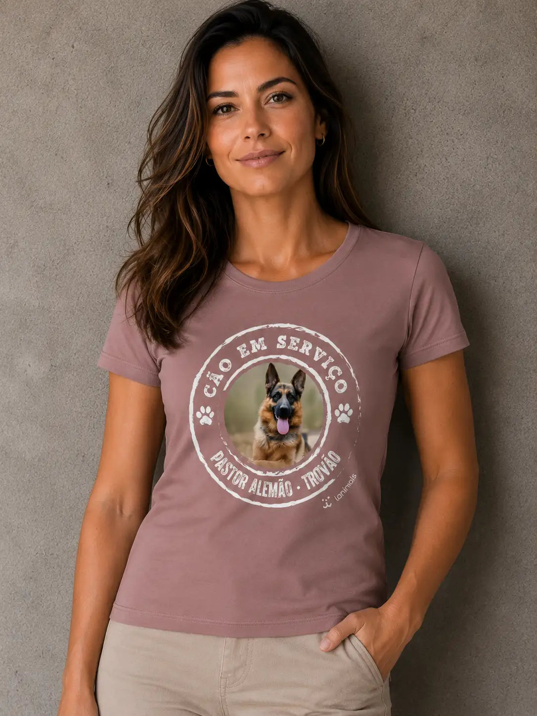 Camiseta Cão de Serviço - Personalizada