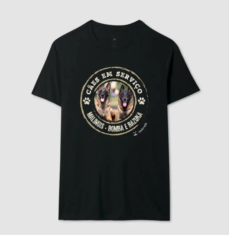 Camiseta Cão de Serviço - Personalizada