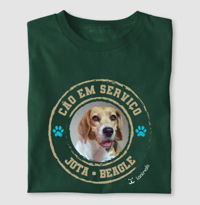 Camiseta Cão de Serviço - Personalizada