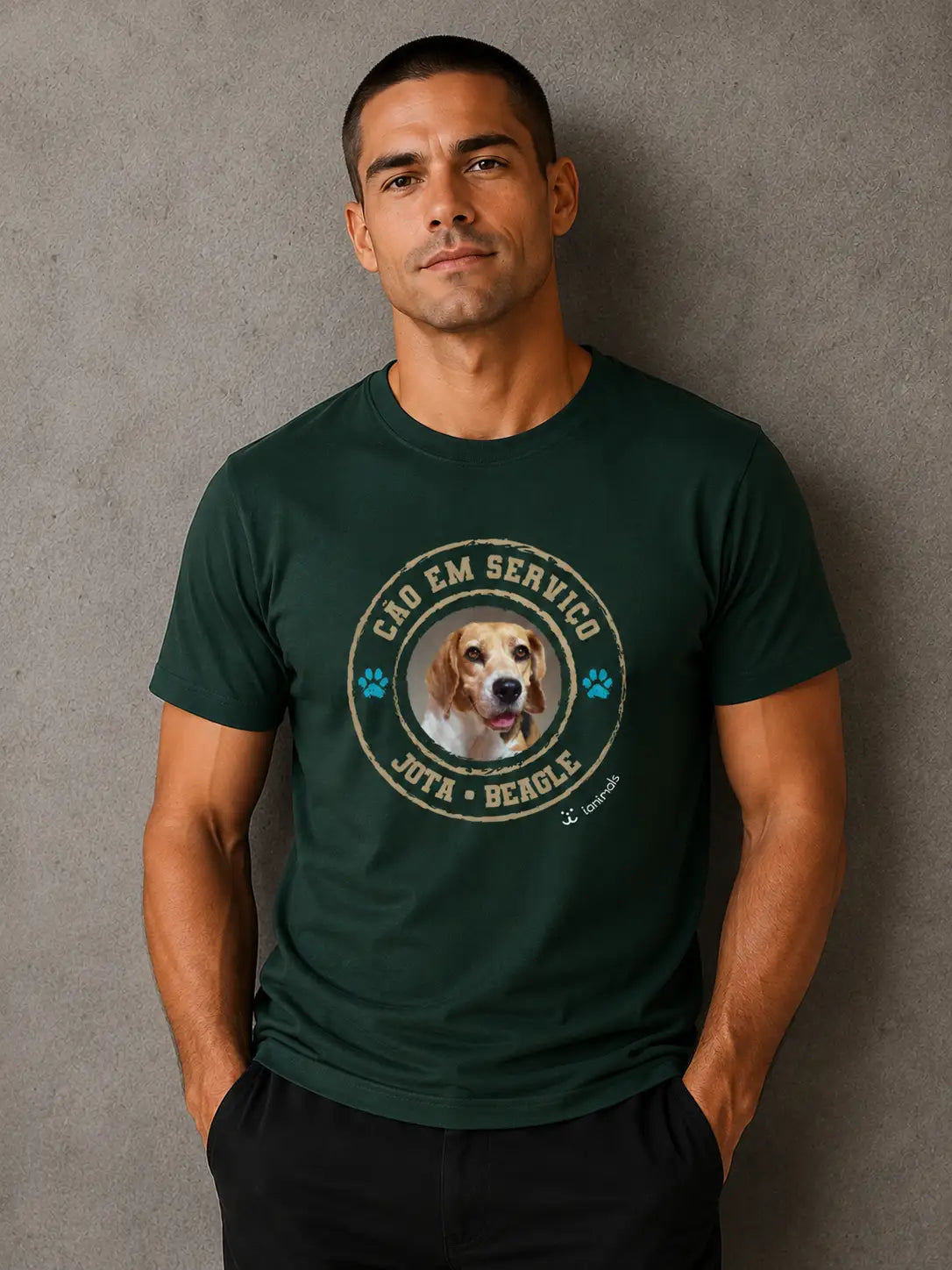 Camiseta Cão de Serviço - Personalizada