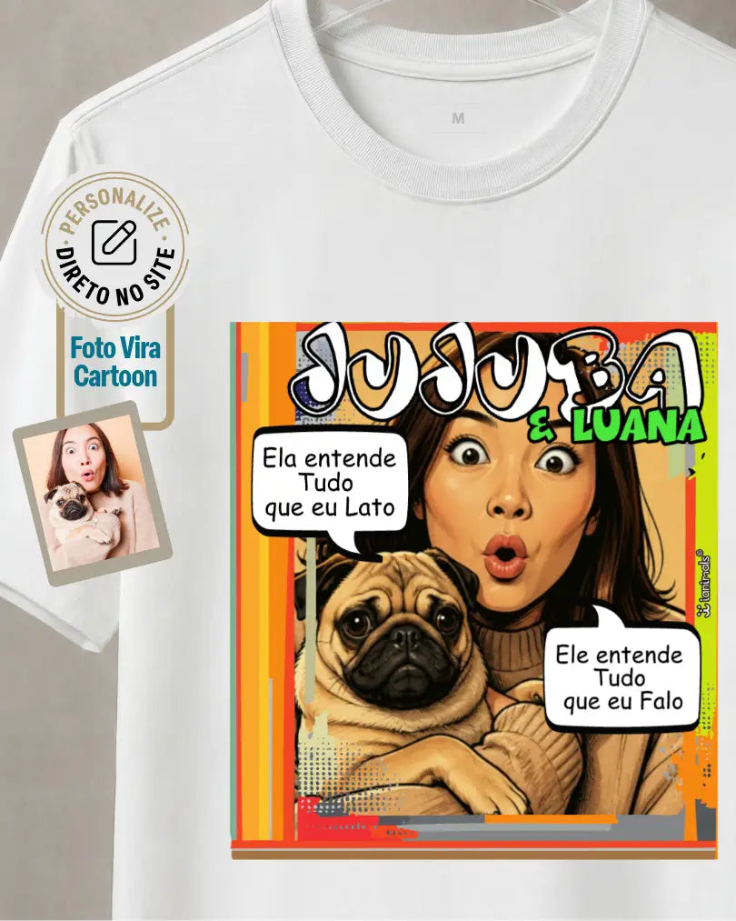 Camiseta Cartoon Personalizada