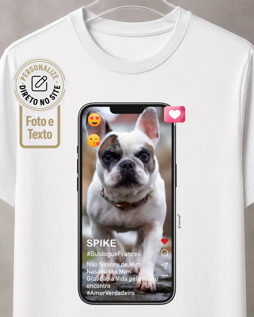 Camiseta Foto Celular - Personalizada