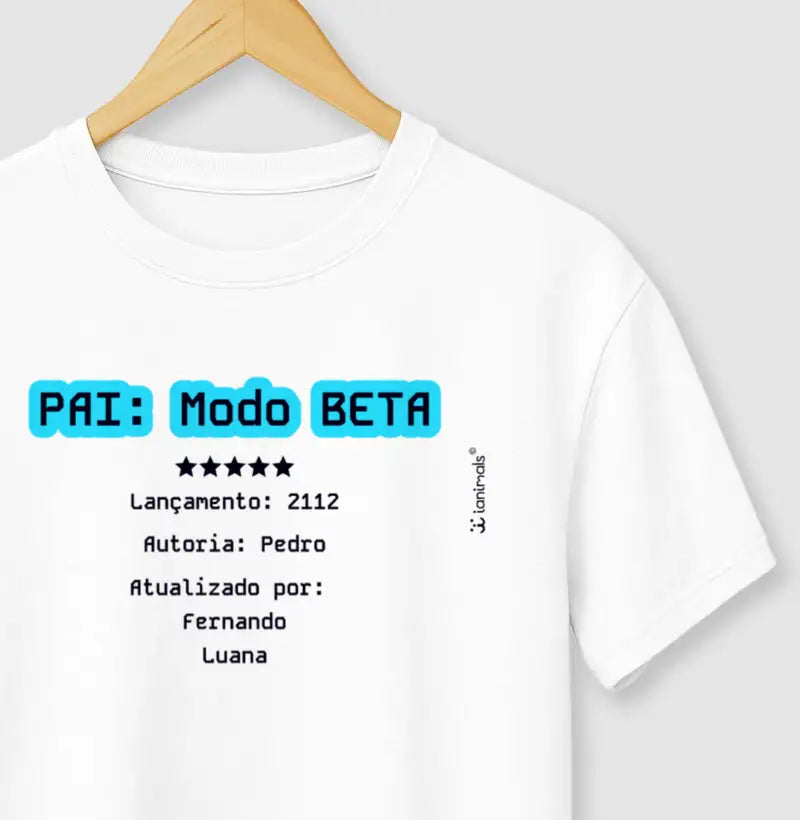 Camiseta Família Modo Beta - Personalizada - iAnimals
