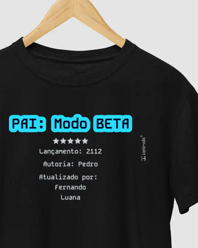 Camiseta Família Modo Beta - Personalizada - iAnimals