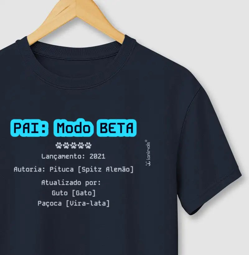 Camiseta Família Modo Beta - Personalizada - iAnimals