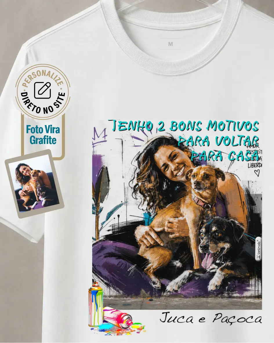 Camiseta Grafite Urbano - Personalizada