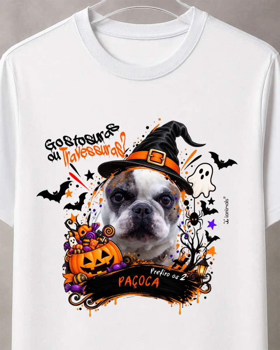Camiseta Halloween com Foto - Personalizada