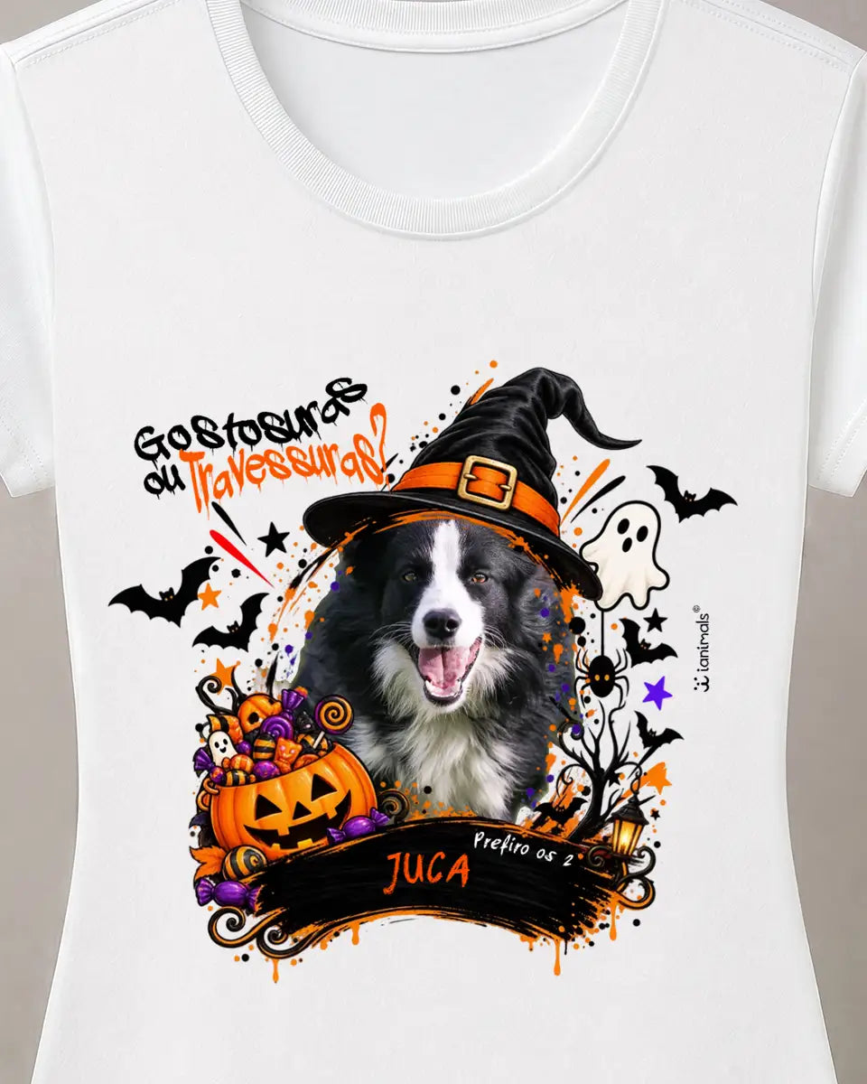 Camiseta Halloween com Foto - Personalizada
