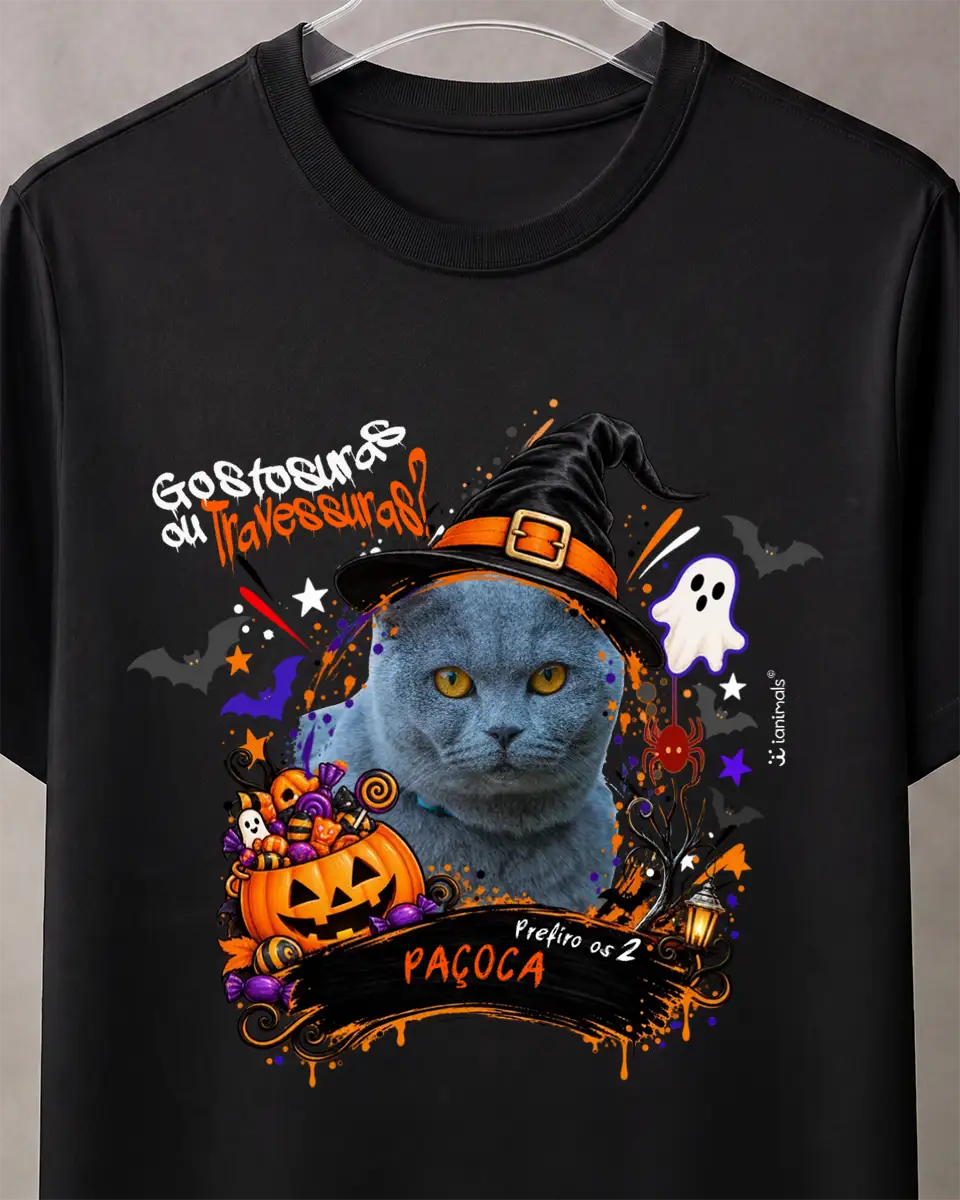 Camiseta Halloween com Foto - Personalizada