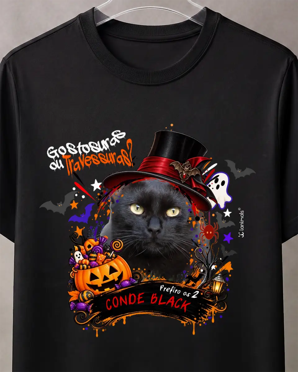 Camiseta Halloween com Foto - Personalizada