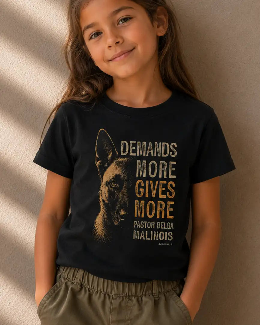 Camiseta Infantil Malinois Gives More - Essência
