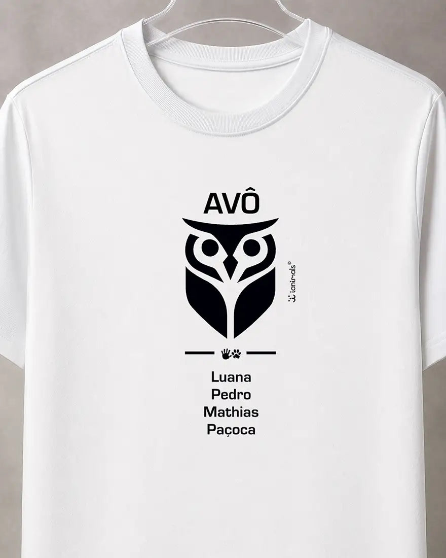 Camiseta Família Coruja - Personalizada