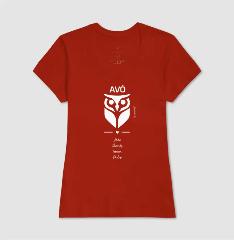 Camiseta Família Coruja - Personalizada