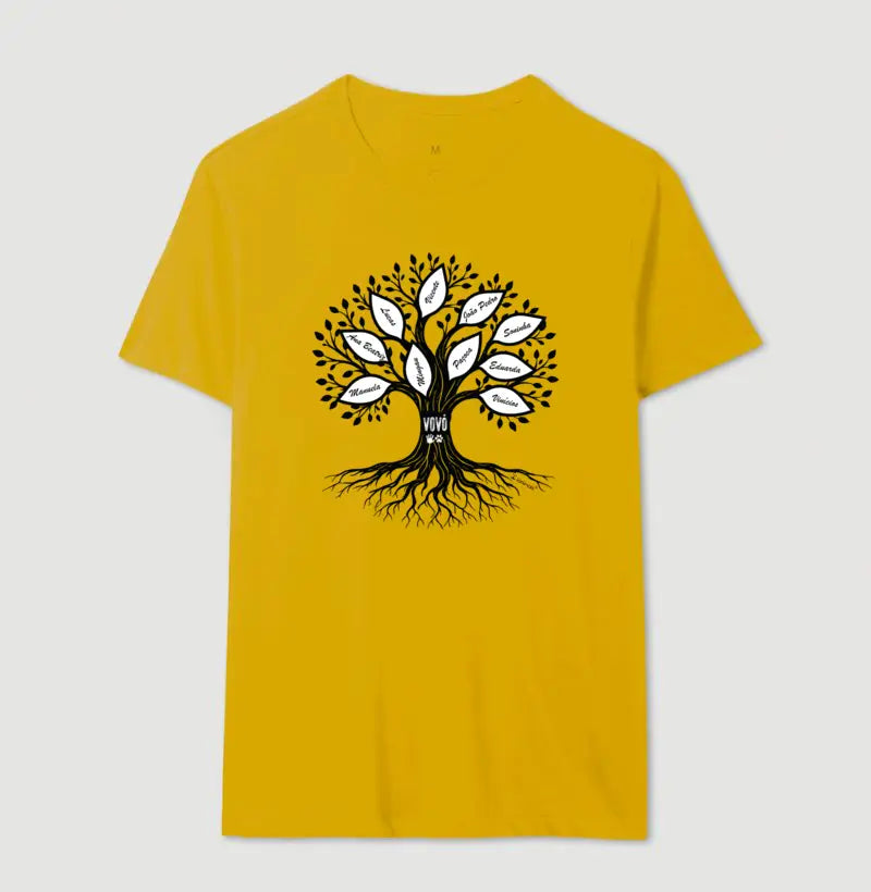 Camiseta Árvore da Vida - Pais e Filhos - Personalizada