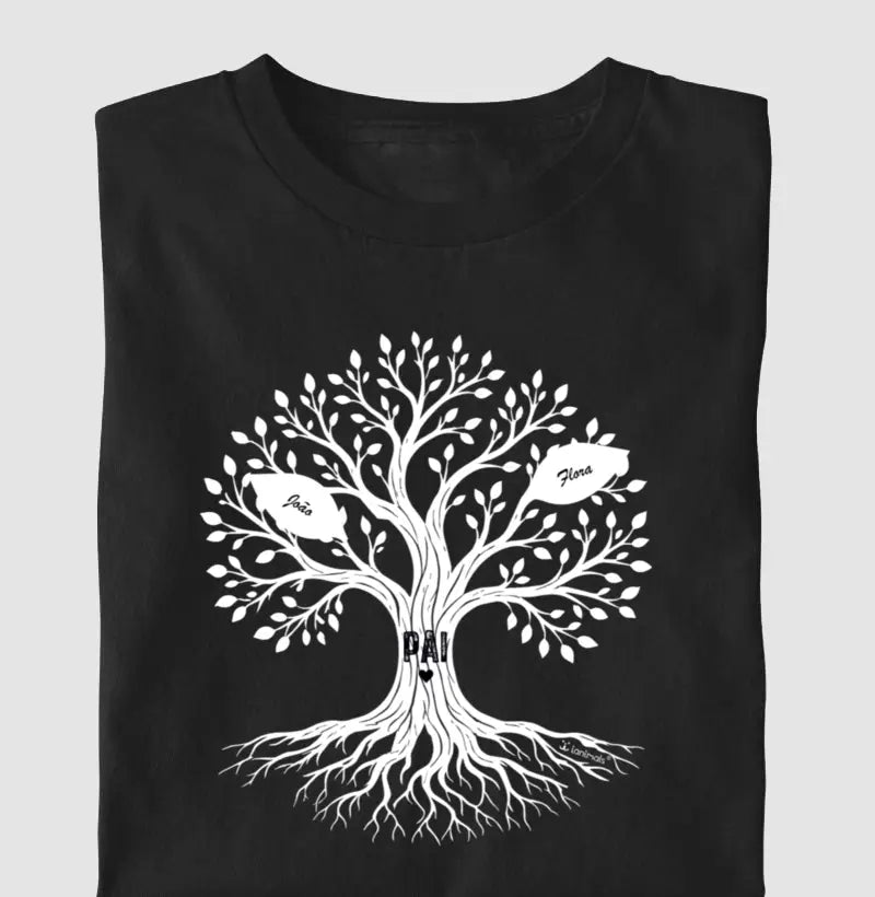 Camiseta Árvore da Vida - Pais e Filhos - Personalizada