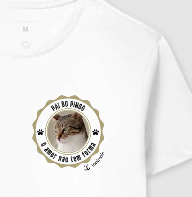 Camiseta Carimbo e Foto Pets - Personalizada | iAnimals